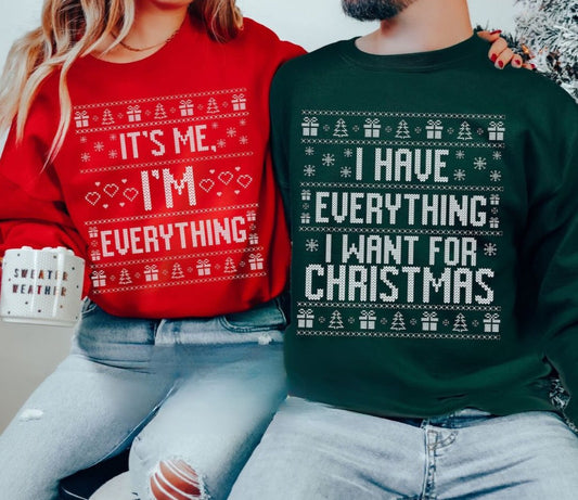 Everything I Want Couples Sweatshirt Set