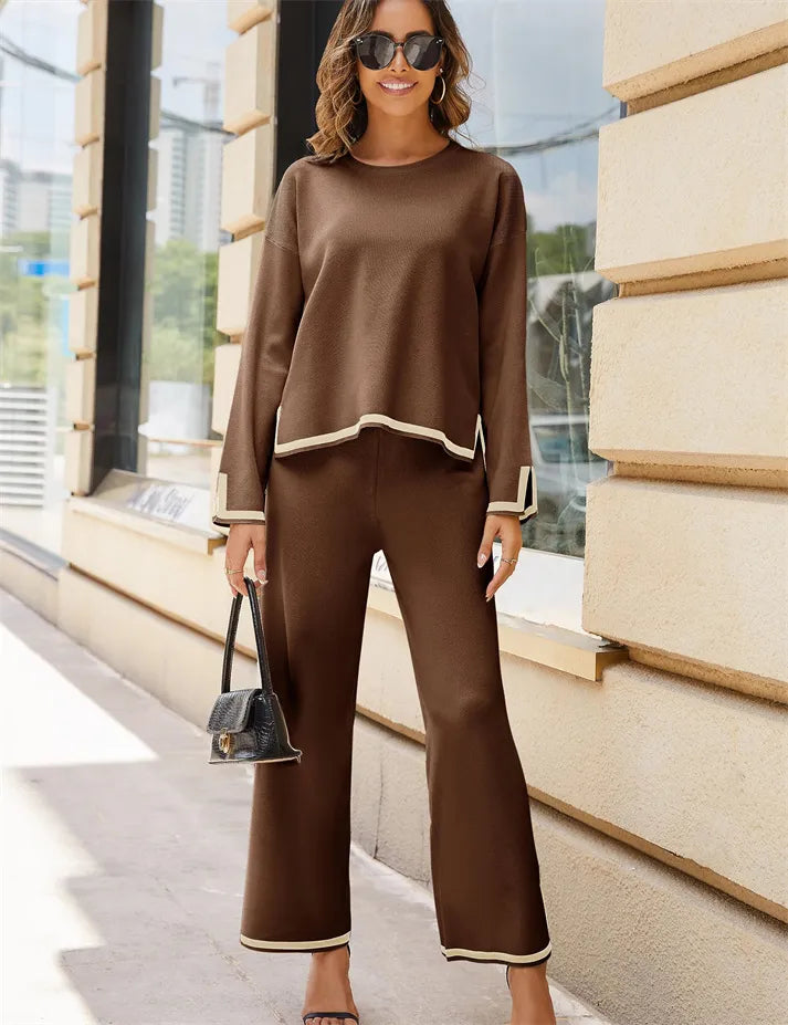 Classy Elastic Knit Lounge Set