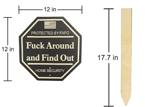 Funny Security Yard Sign™