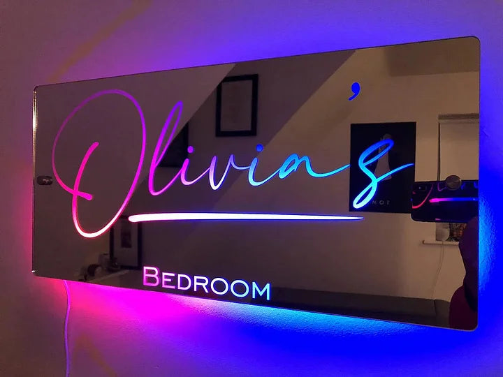 Personalized Light Up Name Mirror™