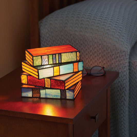 Stained Glass Books Lamp™