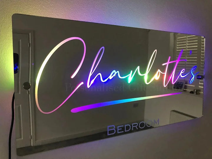 Personalized Light Up Name Mirror™