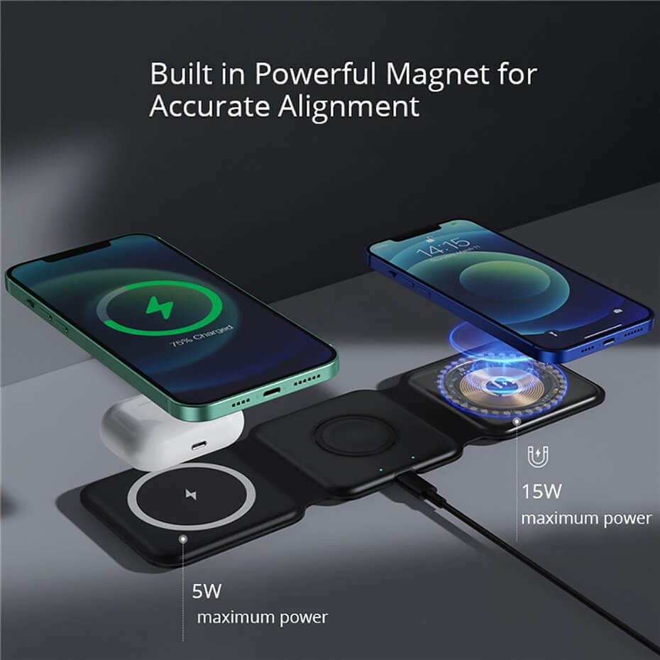 3-in-1 Magnetic Foldable Wireless Charger™