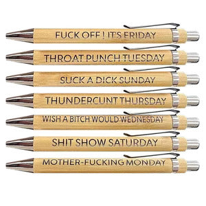 Sarcastic Weekly Mood Pens™(Set Of 7)